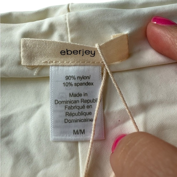 NWT Eberjey Women’s So Solid Coco Bikini Bottoms in Ecru in size M - Picture 6 of 7